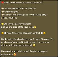 Laundry service ร้านซักรีด by Achani bar Kamala