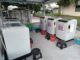 ร้านซักผ้าหยอดเหรียญสายฟ้า 24 ชม.